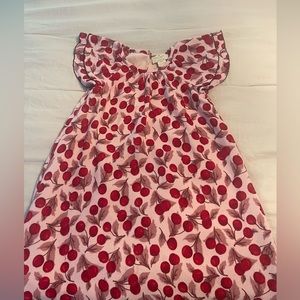 Kate Spade Little Girls Dress Pink With Red Cherries Sz 5